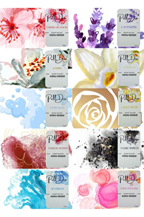 10'lu Dolap Ayakkabılık Ve Çekmece Parfümlü Kese Kokusu Oda Koku Kesesi