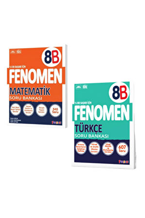 Fenomen 8.Sınıf Matematik B ve Türkçe B Soru Bankası