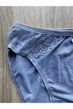 Kadın Renkli Bikini Alt Kombin Firuze 6 Lı 0515
