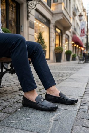 Pierre Cardin 90305 Rahat Esnek Hakiki Deri Erkek Loafer Ayakkabı
