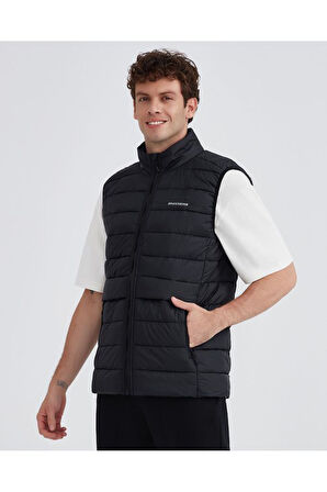 M Outerwear Padded Vest Erkek Siyah Yelek S231241-001