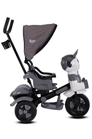 125a Yupi Triycle 3 Tekerli Kontrollü Bisiklet (PEDLİ) Gri