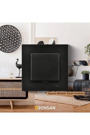 Günsan Eqona Metalik Siyah Anahtar