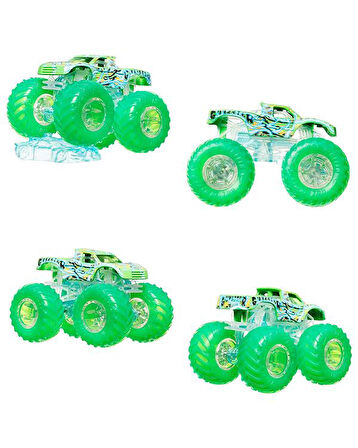 Hot Wheels Monster Trucks Power Smashers Gunkster 1:64 Die Cast Araç HYJ25