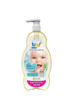 Uni Baby Saç Ve Vücut Şampuanı 900 ml x3 Adet