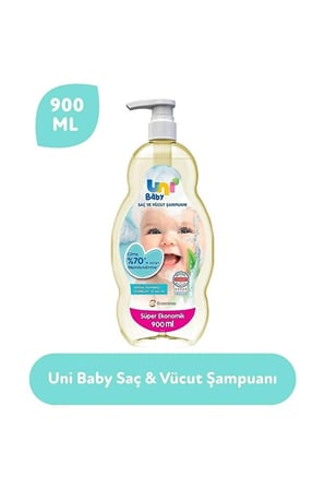 Uni Baby Saç Ve Vücut Şampuanı 900 ml x3 Adet