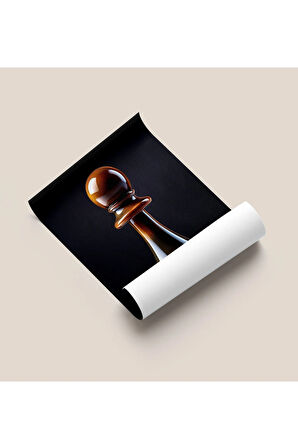 Çerçevesiz Poster Dijital Baskı - Piyon - Satranç