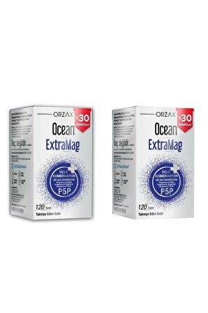 Ocean ExtraMag 120 Tablet - 2 ADET - SKT:08/2027