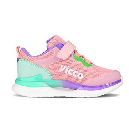 Vicco Yancy Pembe Cırtlı Hafif Kız Çocuk Spor Ayakkabısı Sneaker 