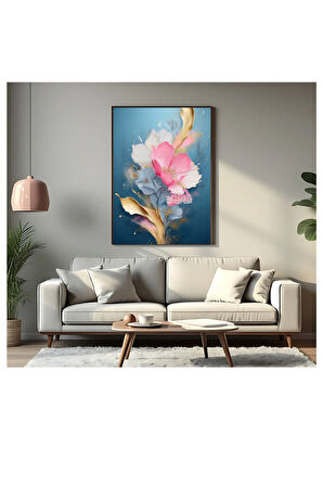 Çerçevesiz Poster Çiçek Modeli