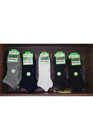 Erkek Bambu Dikişsiz Kokulu Patik Çorap 6'lı