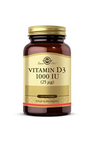 Vitamin D3 1000 Iu 100 Kapsül