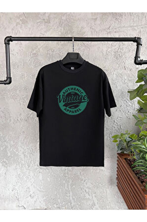 Vintage Baskılı Beyaz Erkek Tshirt