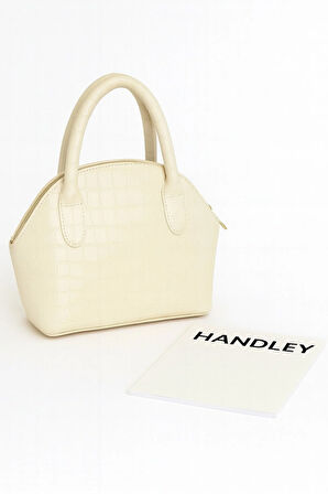 Kadın Parlak Mini Kroko Desen Çapraz Askılı El Ve Omuz Çantası