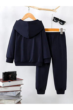 Kuromi Kız Çocuklar İçin Premium 3. İplik Compact Sweatshirt & Eşofman Takımı - 2 Parça Spor Takım