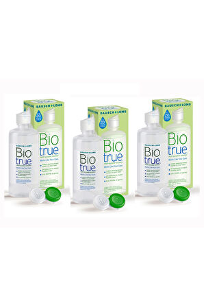 BİOTRUE 100ml 3'lü Paket Lens solüsyonu