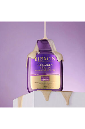 İnce ve Seyrek Saçlar İçin Collagen & Biotin İçeren Saç Bakım Seti (Şampuan - Sıvı Saç Kremi)