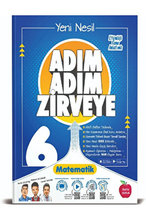 Newton Yayınları 6 Sınıf Matematik Adım Adım Zirveye Soru Bankası