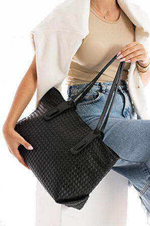 Kadın Omuz Çantası Büyük Astarlı