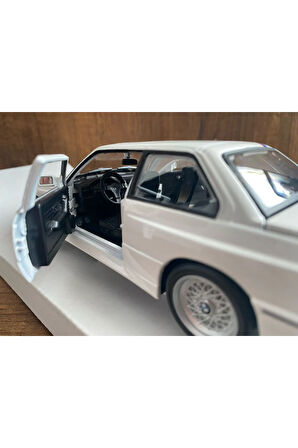 Bmw M3 Serisi Diecast Model Metal Araba 1988 Bmw 3 Serisi Diecast Bmw E30 Beyaz Model Araba