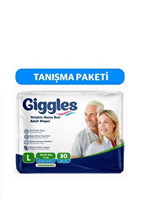 Yetişkin Bel Bağlamalı Hasta Bezi Large 30'lu 1 Paket 30 Adet