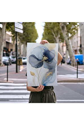 Çerçevesiz Poster Dijital Baskı Soyut Mavi Rüya- 50x70