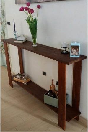DizyWood Masif Ahşap Rustik Dresuar – Meşe Konsol