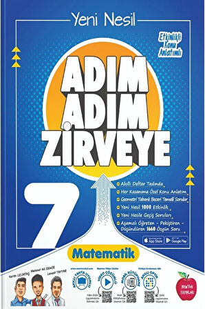 7. Sınıf Adım Adım Matematik Soru Bankası / Kerim Uzuntaş / Newton Yayınları / 9786057387189