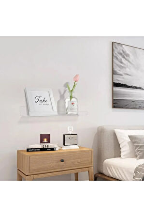Pleksi Takı Oje Baharatlık Düzenleyici Raf 2 Adet Genişlik 40cm X 10cm