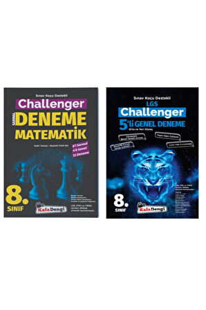 Kafadengi Yayınları 8. Sınıf Challenger 5 Li Genel Deneme + Matematik Deneme
