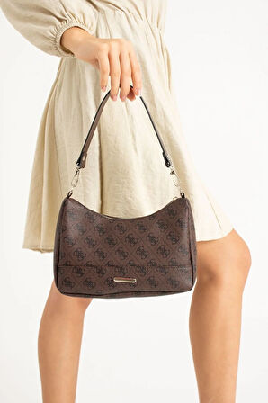 Kadın Baget Desenli Kolon Uzun Askılı Çanta