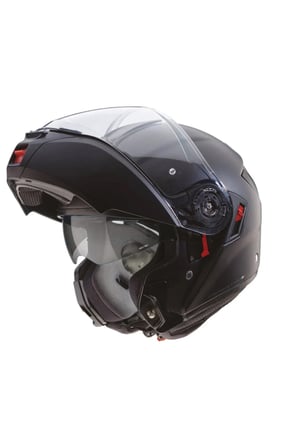 Motosiklet Kaskı Levo X Matt Black Güneş Vizörlü Çene Açılır Motorcu Kaskı