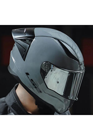 Rapıd 2 Race Nardo Gri Fullface Motosiklet Kaskı Gri Camlı