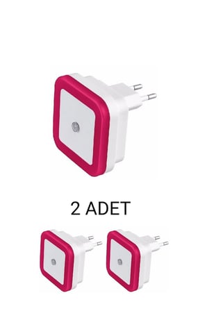 Modern Sensörlü Mini Led Gece Lambası Led Spot Pembe