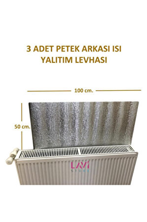 3x Petek Radyatör Arkası Isı Yalıtım 1x Kapı Altı Rüzgar Önleyici Izolasyon Malzemesi