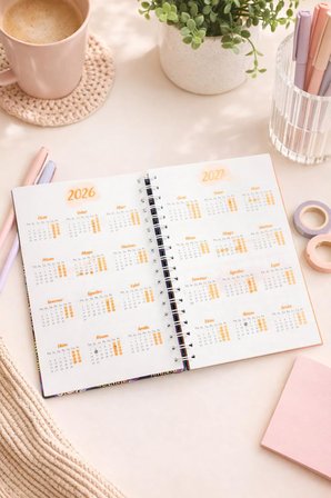 Lizy 2026-2027 Akademik Ajanda - A5 Spiralli Planner Tasarım-1
