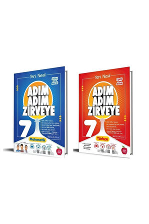 7.sınıf Adım Adım Zirveye Matematik Adım Adım Zirveye Türkçe Soru Bankası (2 KİTAP)