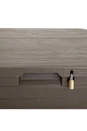 Multibox Woody's 90lt Bahçe Depolama Sandığı , Plastik Sandık , Bahçe Dolabı