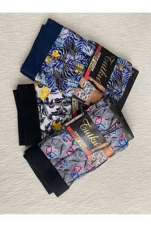 BOXER KARIŞIK DESENLİ ELESTAN