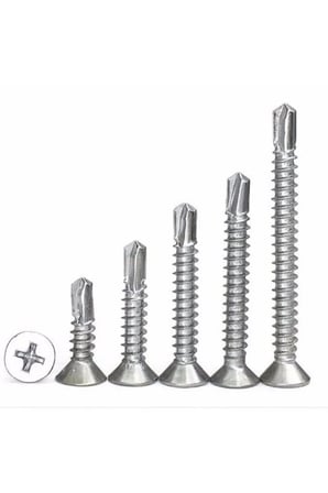 3,9X38 Mm Akıllı Vida Yhb (100 Adet) Sac Vidası Dayanıklı Matkap Uçlu