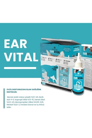 Kedi Ve Köpek Için Optivital 150 ml Göz Temizleme Earvital 150 ml Kulak Temizleme Solüsyonu
