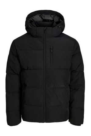 Jack&Jones 12298858 JCOBECKS PUFFER SN BLACK ERKEK MONT