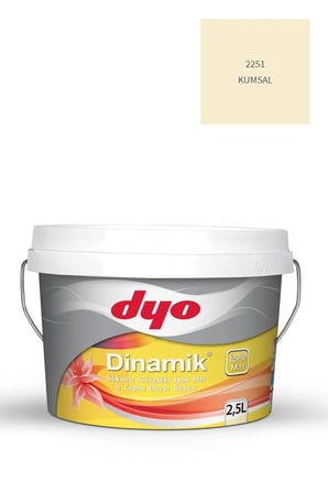 Dinamik Silikonlu Silinebilir Ipek Mat Iç Cephe Duvar Boyası 3212 Irmak Yeşili 2,5 Lt