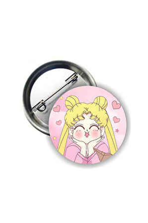 Sailor Moon Usagi Anime Buton Rozet
