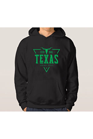 Unisex Baskılı Oversize Kapşonlu Sweatshirt