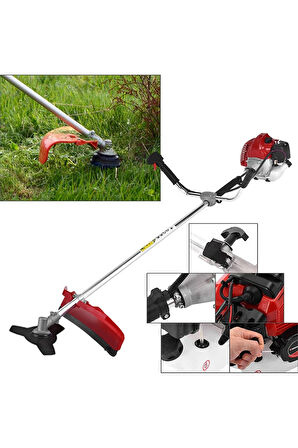 Easy Turbo620 Full Otomatik Benzinli Çim Ot Çayır Biçme Tırpan Motoru Yan Tipi Tırpan 63cc 7.9hp