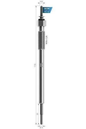 Sv134 Isıtma Kızdırma Bujisi L200 Cr 06-09 Euro4 Gx4170 1820a009