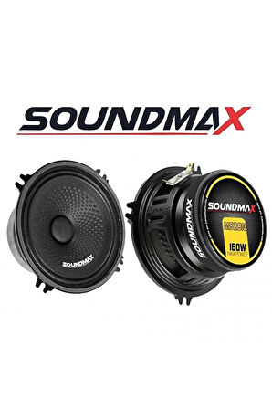 Soundmax Sx-m52bn Oto Hoparlör160Wat 80W Rms 13Cm Midrange Hoparlör