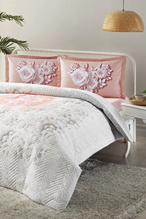 Lively Roses Tek Kişilik Kapitone Nevresim Takımı