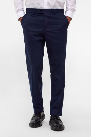 Lacivert Regular Düz Pantolon